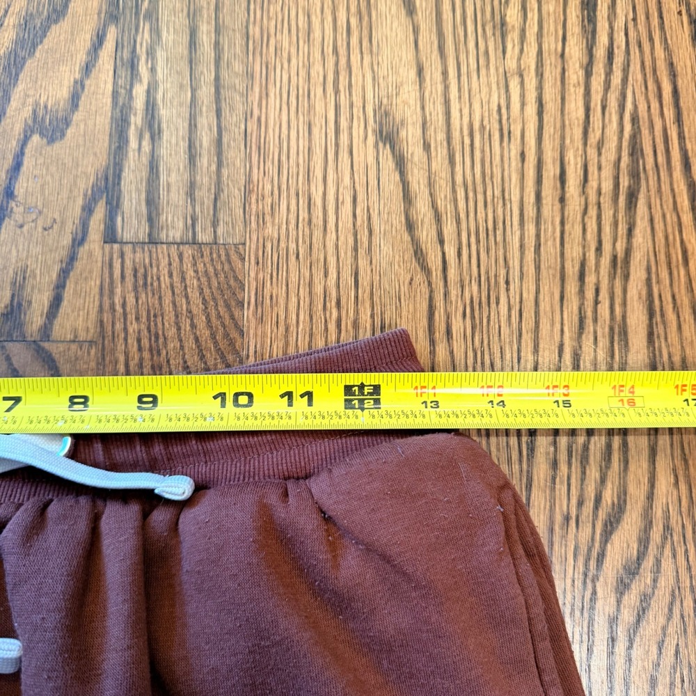 Nike Brown Jogger Sweatpants with White Drawcord - Picture 6 of 7